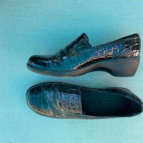 Clark’s patent wedge mock crock black - Picture 3 of 4